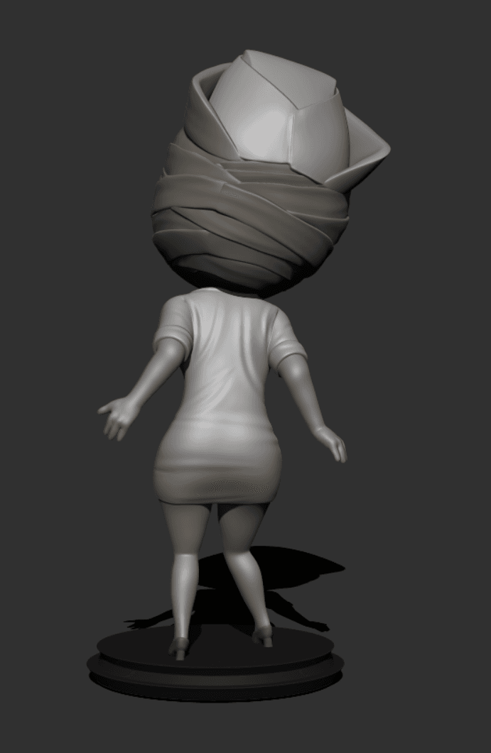 Little Big Head- Silent Hill Nurse 3d model