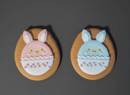 Easter Cookie and fridge magnet 3d model