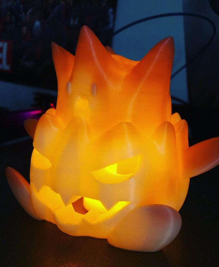 pumpkintogepi.stl - the cutest glowy boi - 3d model