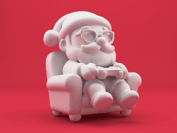 Gamer Santa Claus – Santa Playing Video Games 3D Model 3d model