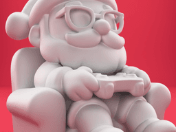 Gamer Santa Claus – Santa Playing Video Games 3D Model 3d model