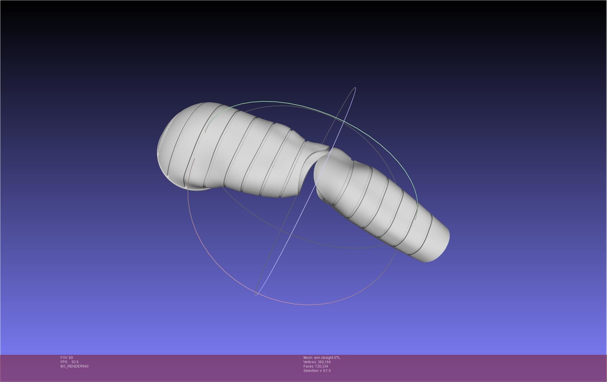 Winter Soldier Arm Simple Straight Lined Version 3d model