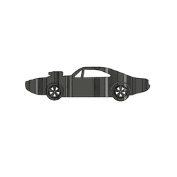 Charger 3d Flip Art Inspired by Dominic Toretto in Fast and Furious 3d model