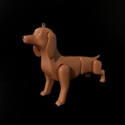 Dog keychain 3d model