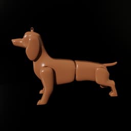 Dog keychain 3d model