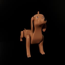 Dog keychain 3d model