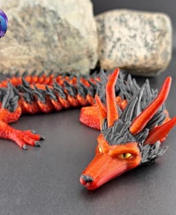 Furry Dragon-Articulated Dragon 3d model