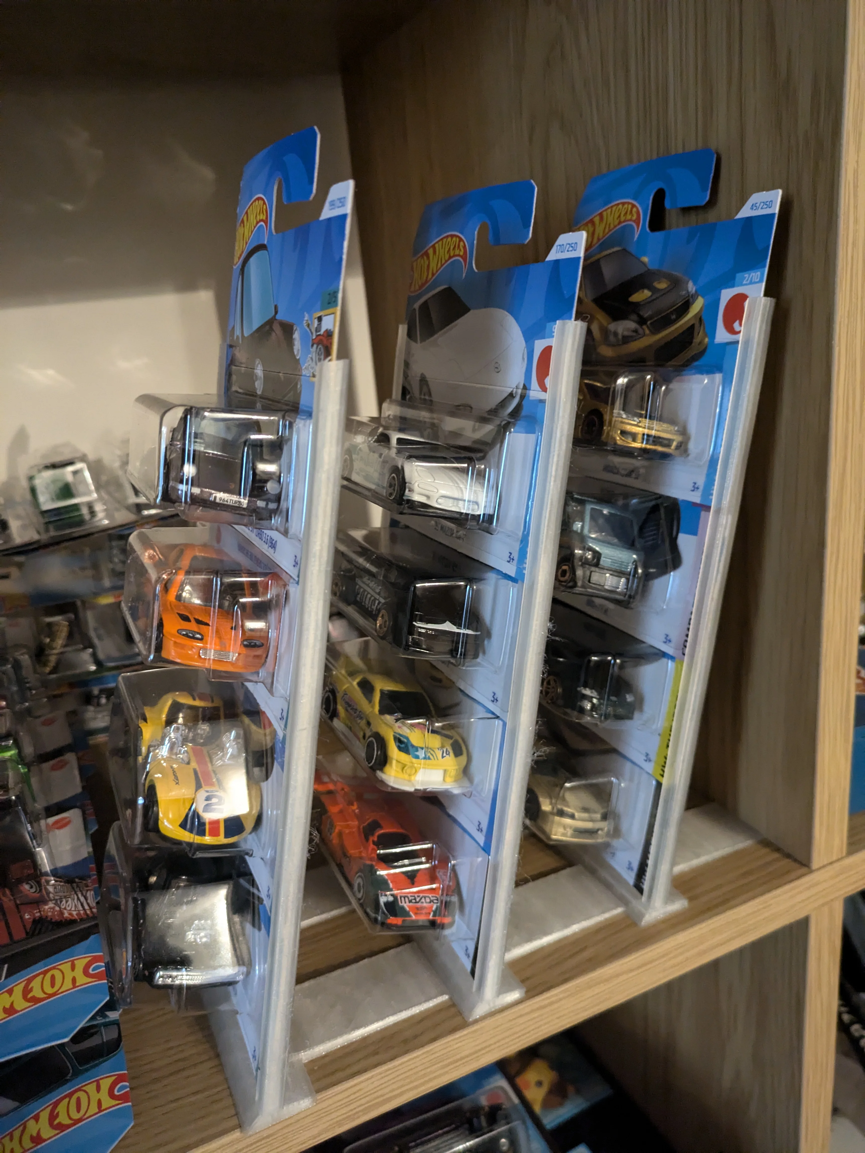 carded hot wheels display case Amazon.com: 10 Pcs Display Case for Packaged Model Cars