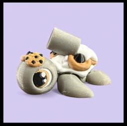 Milk and Cookies Turtle 3d model