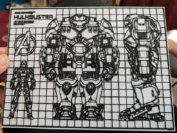 Hulkbuster Blueprint 3d model