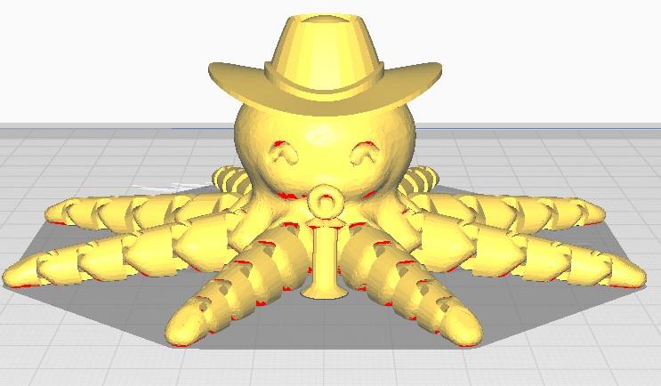 octo cowboy 3d model