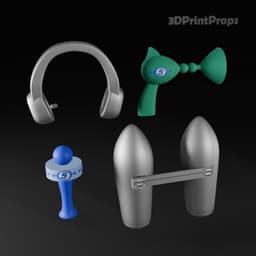 Ulala form Space Channel 5 cosplay accessories 3d model