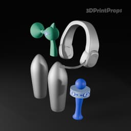 Ulala form Space Channel 5 cosplay accessories 3d model
