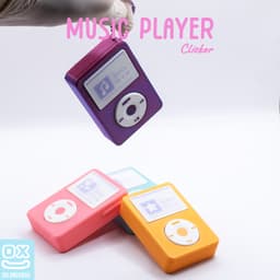 Retro Music Player Haptic Clicker - Mechanical MP3 Fidget Toy 3d model