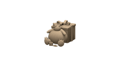 Snorlax The Present Thief - Christmas Decoration - Pokémon Fan Art 3d model