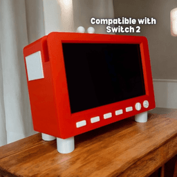 Mini TV Stand Compatible with Switch 2 3d model