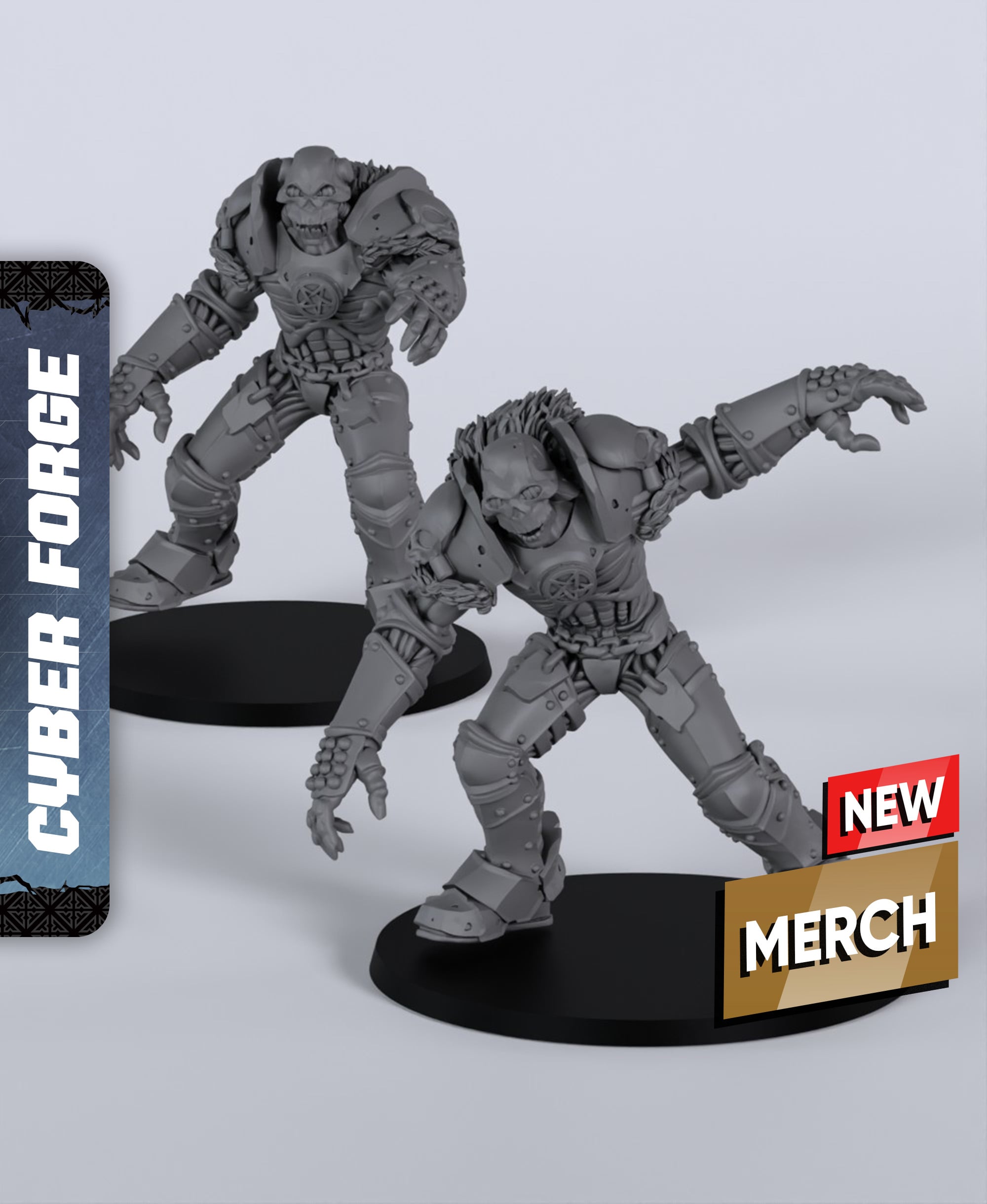 Black Commando - With Free Cyberpunk Warhammer - 40k Sci-Fi Gift Ideas for RPG and Wargamers 3d model