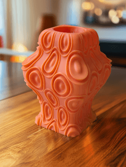 Echoes Vase - Groovy Wave Vase 3d model