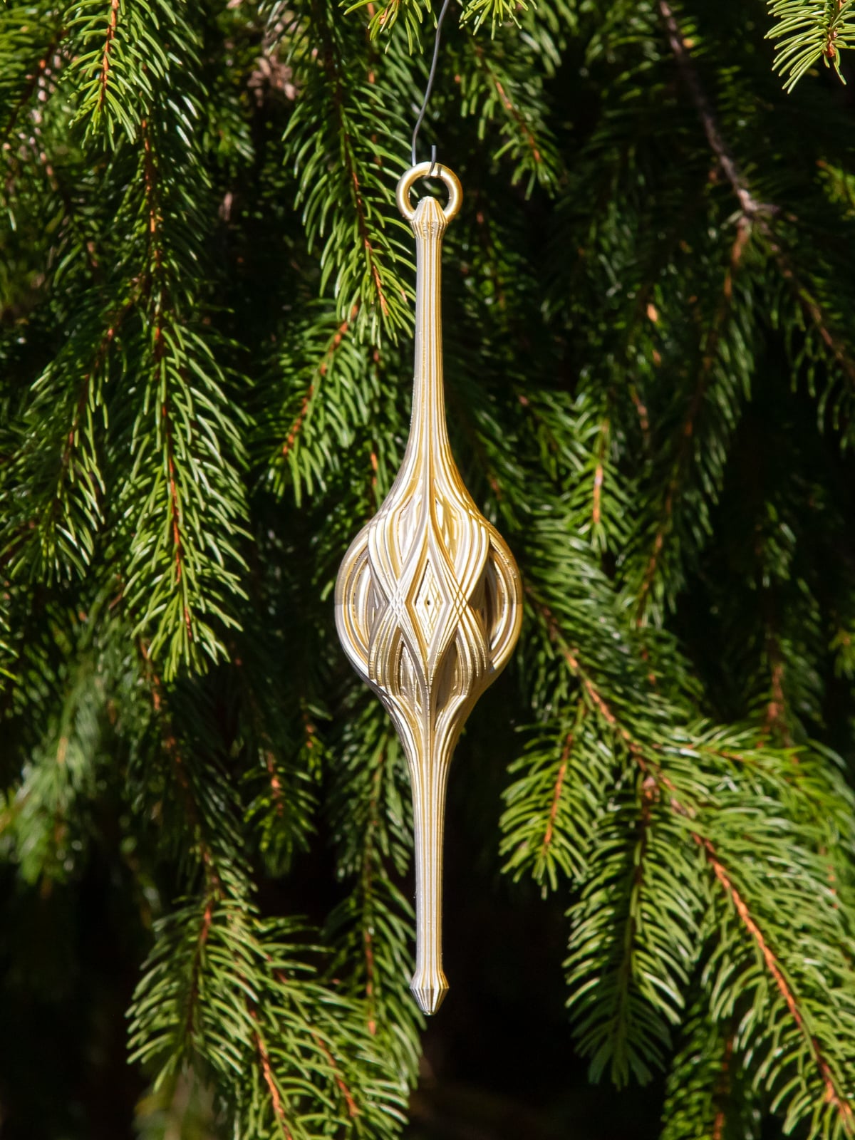 Diamond Swoop Christmas Stretch Ornament 2024 3d model
