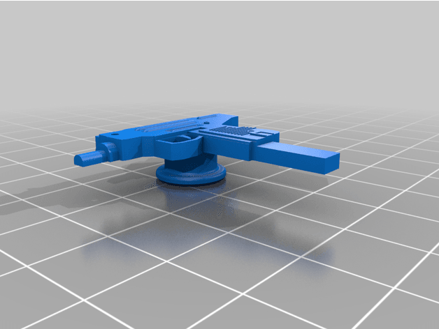 Uzi charm for crocs 3d model