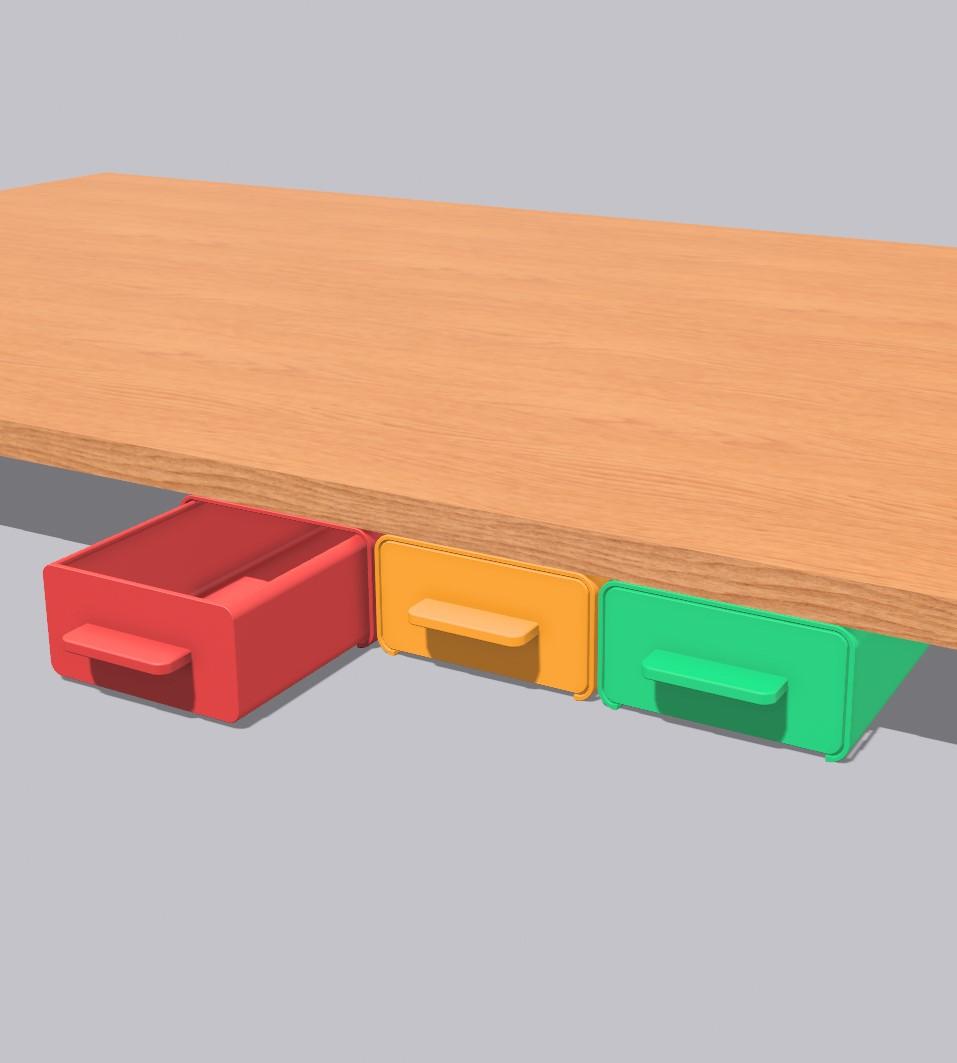 Storage box under the shelf 3d model