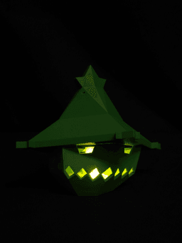 Cacturne Candle - Low Poly Pokemon Lantern 3d model