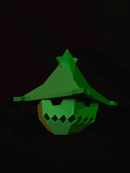Cacturne Candle - Low Poly Pokemon Lantern 3d model