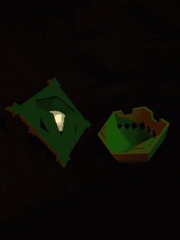 Cacturne Candle - Low Poly Pokemon Lantern 3d model