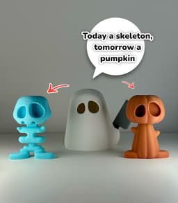 Hidden Pumkin / Skeleton Ghost Toy - Halloween 3d model