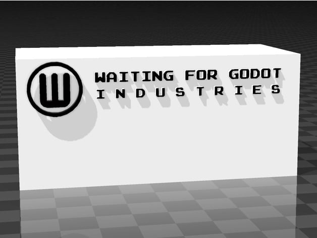 waiting for godot 3d model