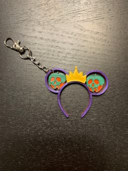 Poison apple mini ear keychain 3d model