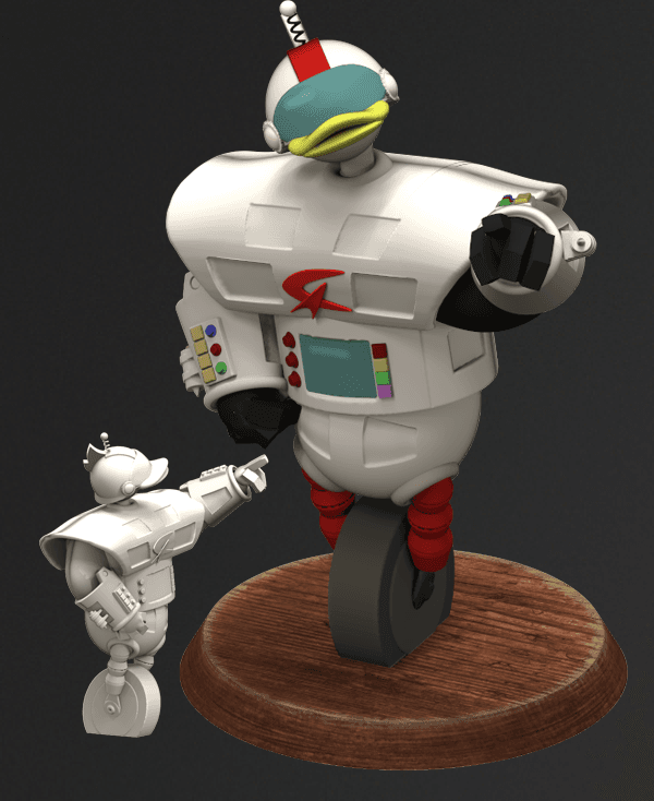 Gizmoduck from Ducktales - Pointing 3d model