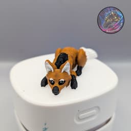 scruffed flexi maned wolf 3d model