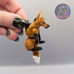 scruffed flexi maned wolf 3d model