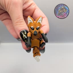 scruffed flexi maned wolf 3d model