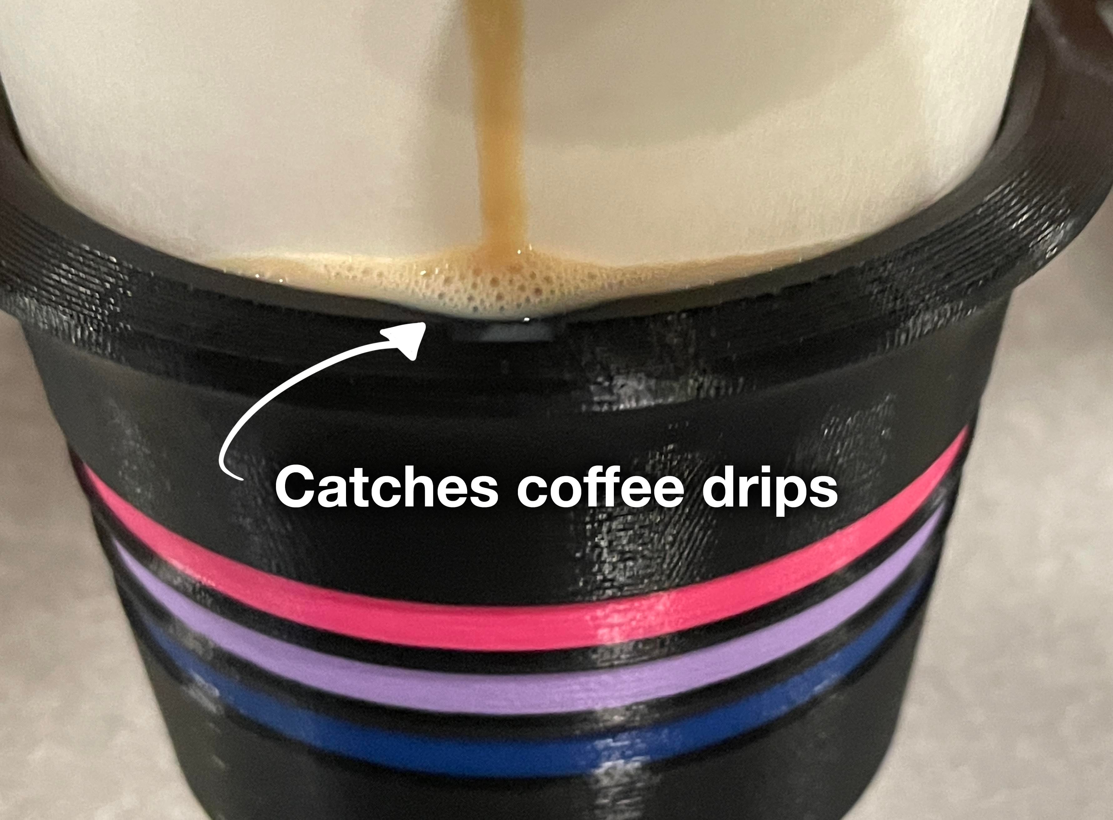 Reusable Coffee Cup Sleeve Deluxe Version 3d model