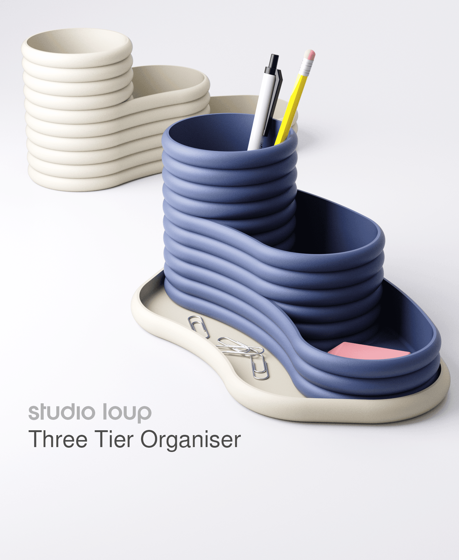 Three Tier Organiser 3d model