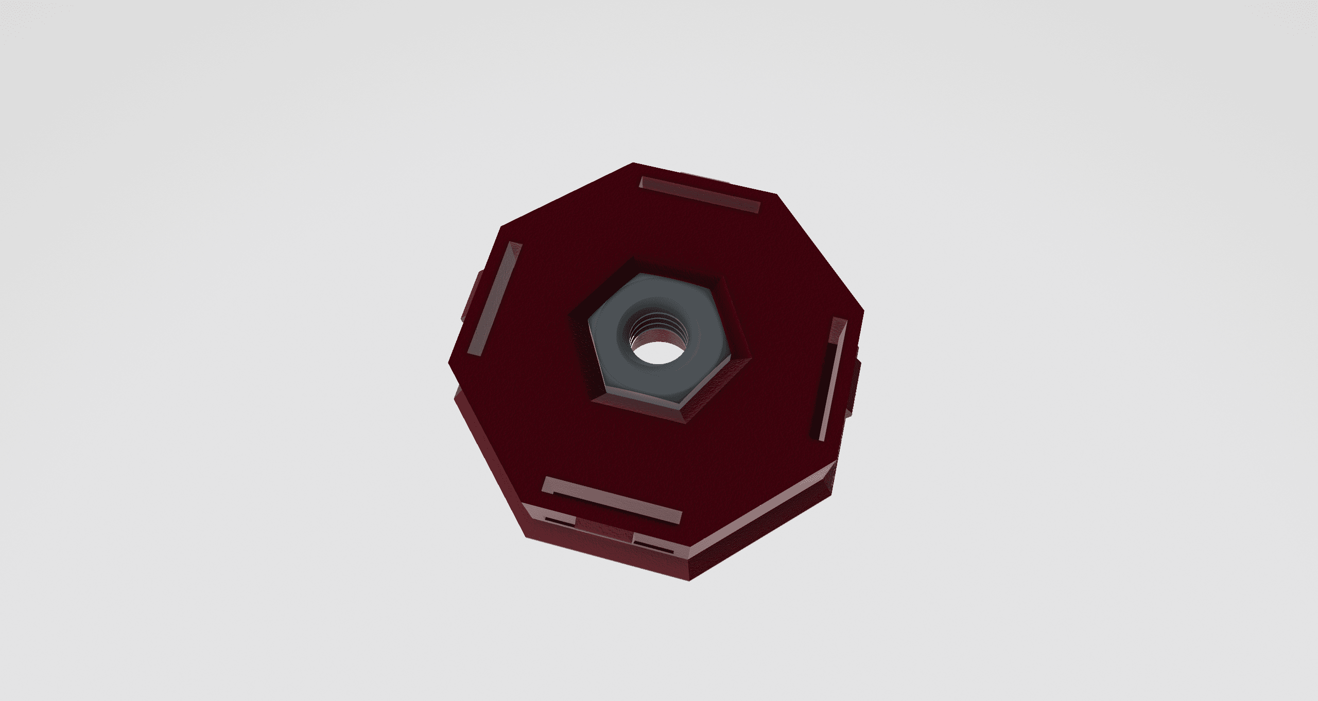 MultiBoard Drop-In M4 Nut Snap (Flush Version) 3d model