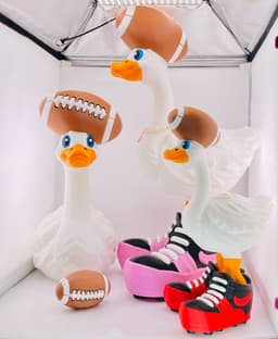 Football Hat Goose Gear for Porch Goose 3d model