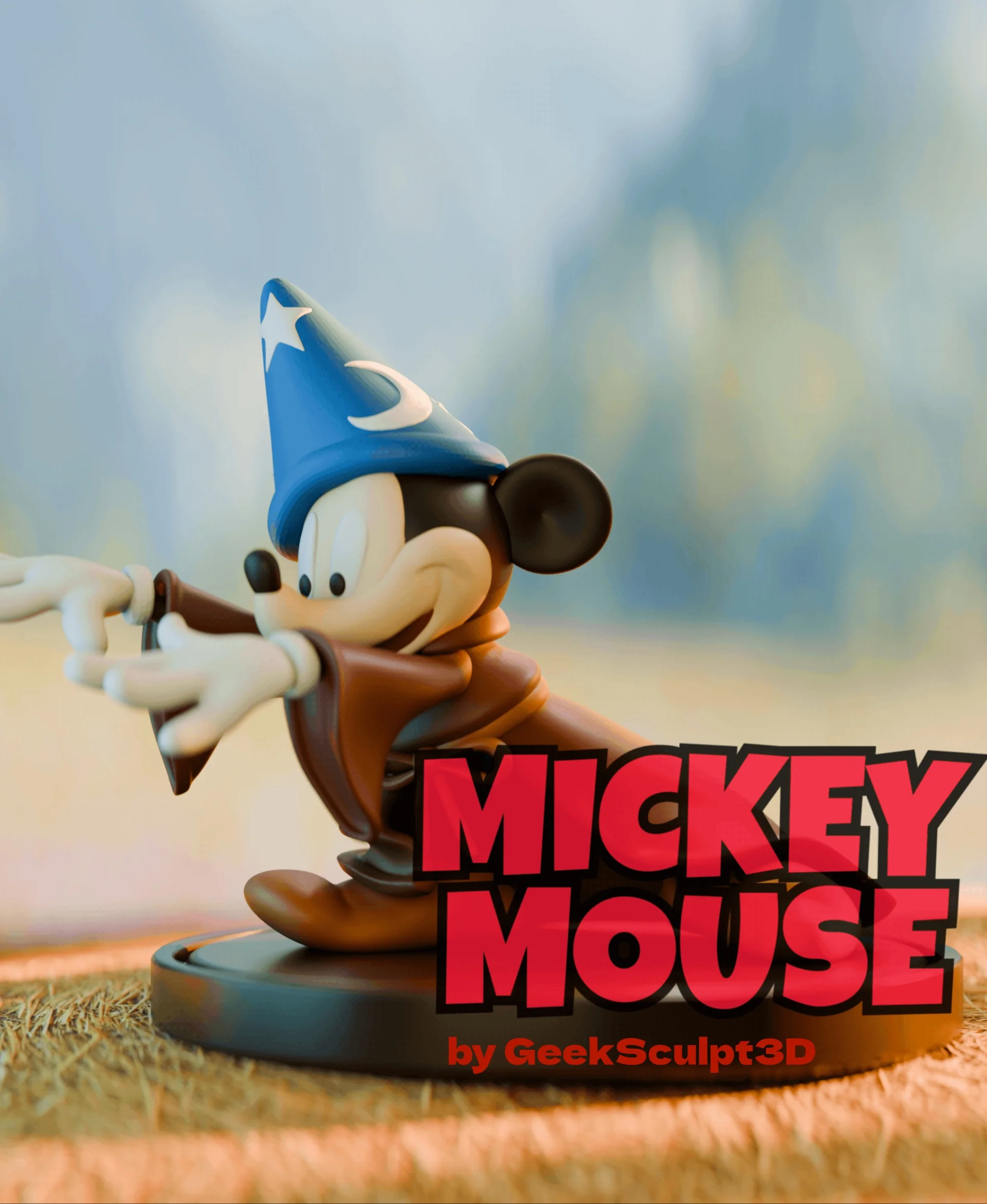 Sorcerer’s Apprentice Mickey Mouse Collectible Figurine 3d model