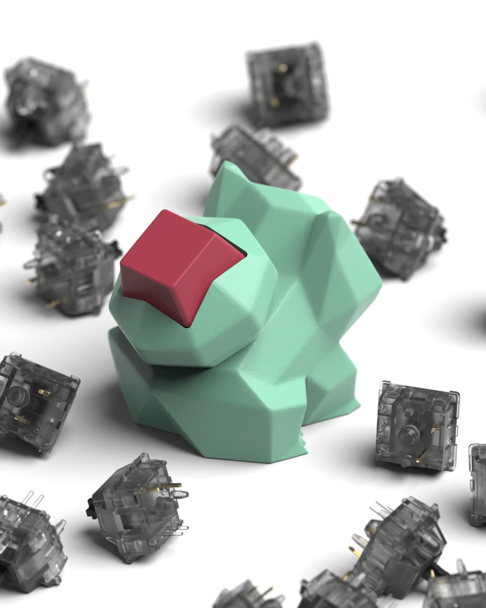 Bulbasaur - Keyboard clicker 3d model
