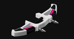 Power Rangers Turbo - Pink Ranger Turbo Wind Fire (Bumper Bow) 3d model