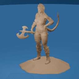 Karlach the Tiefling v2 3d model