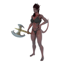 Karlach the Tiefling v2 3d model