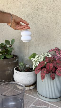 3D Printed Thumb-Control Watering Can – Elegant & Precise Plant Watering 3d model