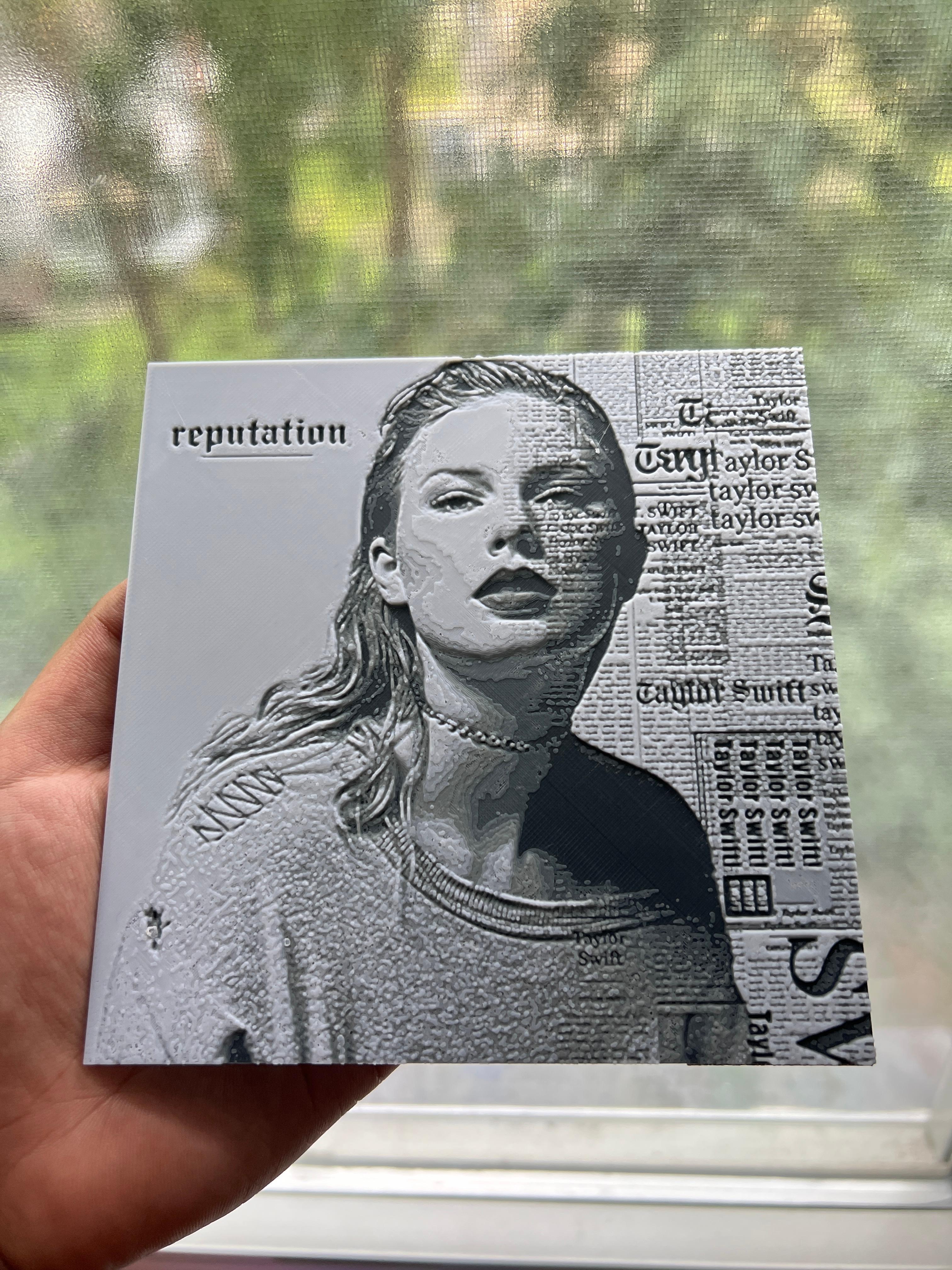 Reputation Album cover Taylor Swift [FIXED] 3d model
