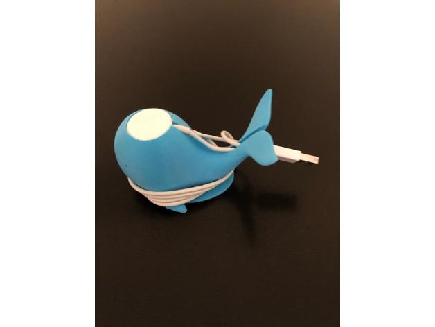 Pinksie the Whale Apple Watch Charger with hidden Apple Logo Box 3d model
