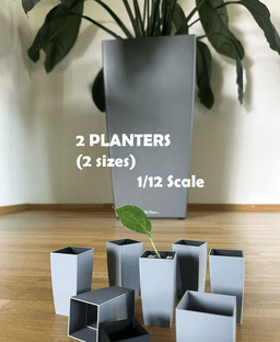 Miniature Planter 1/12 scale 3d model