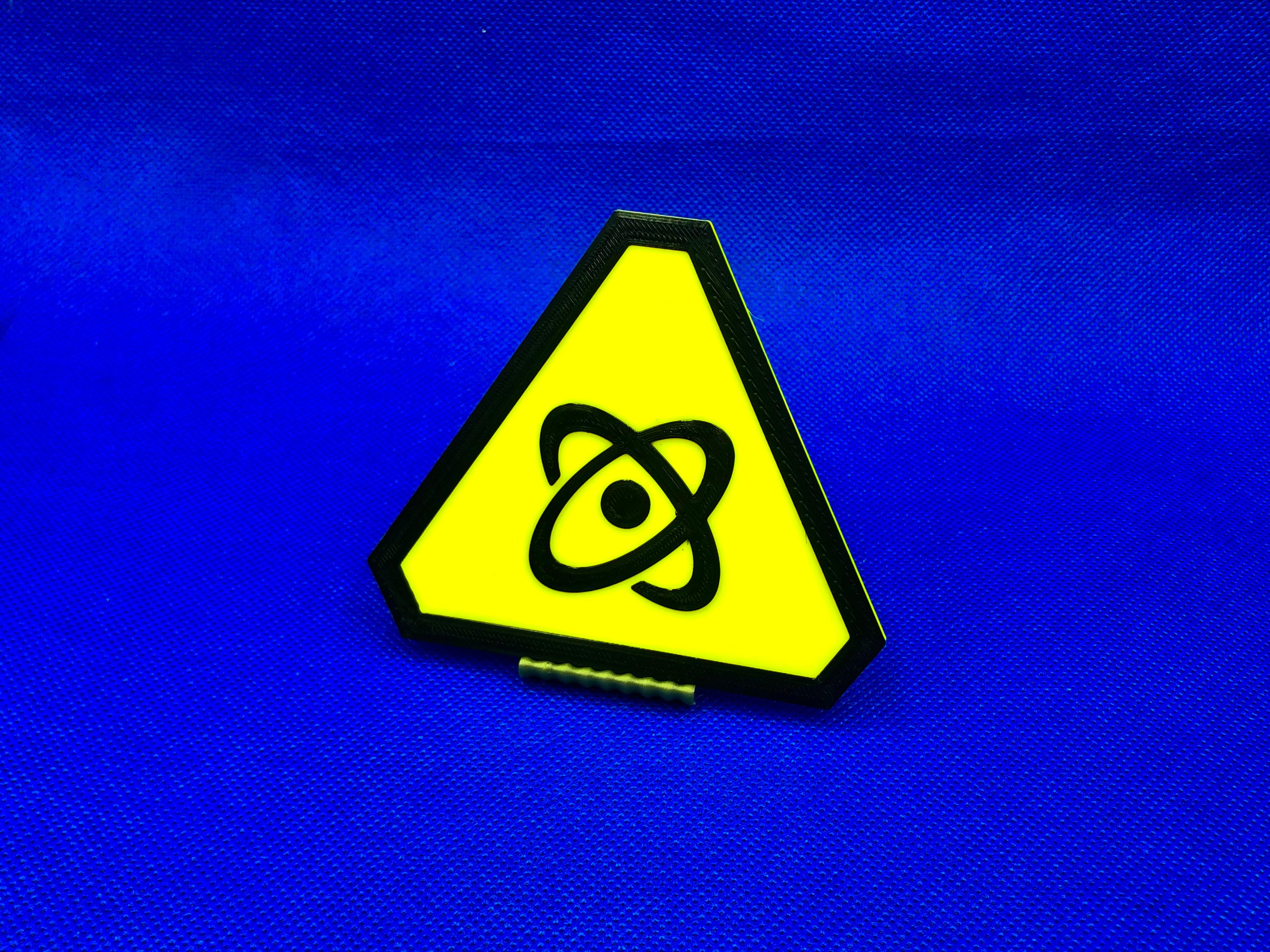 Warning Sign - Atomic 3d model