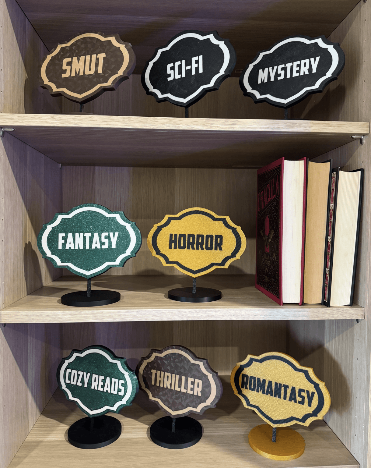 Library Signs Victorian Gothic Bookish Decor 3d model